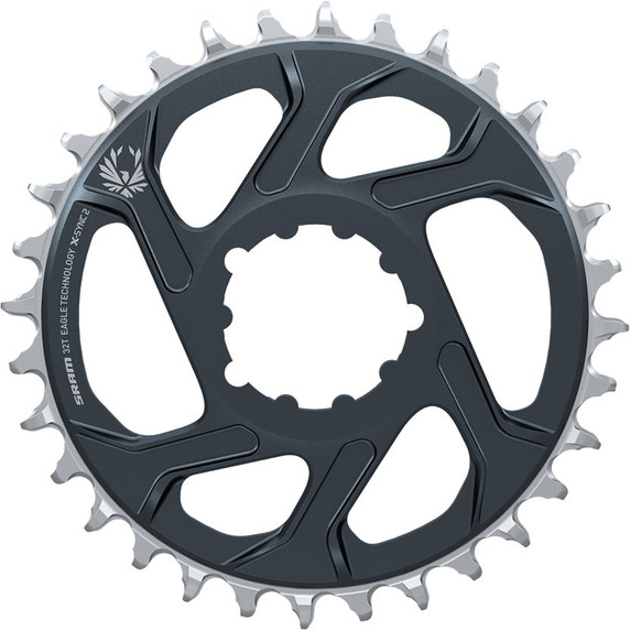 SRAM Eagle X-Sync 2 C3 Direct Mount 6mm Offset Chainring Lunar/Polar Grey
