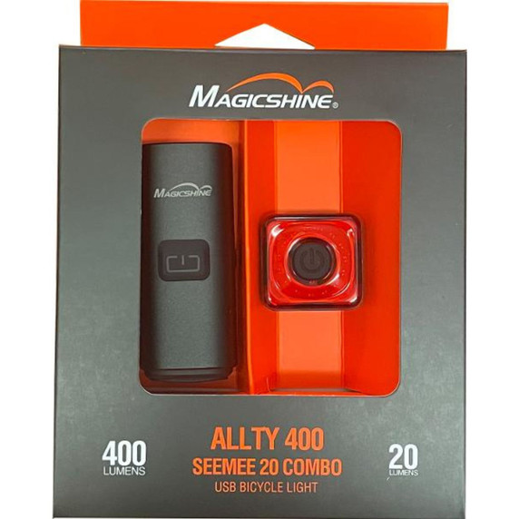 Magic Shine Allty 400 + SeeMee 20 Front/Rear Combo Black