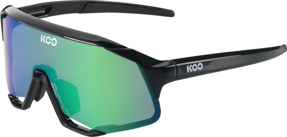 KOO Demos Sunglasses Black (Green Mirror Lens)