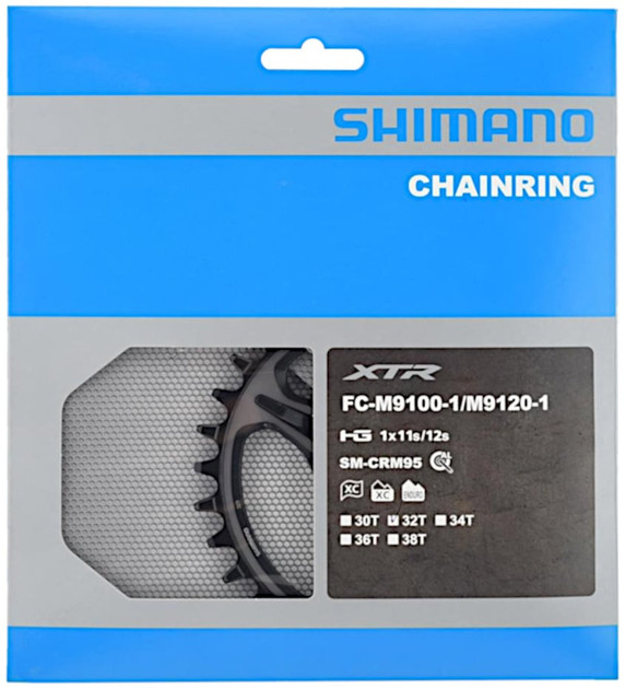 Shimano XTR SM-CRM95 Chainring for FC-M9100/FC-M9120 - Pushys