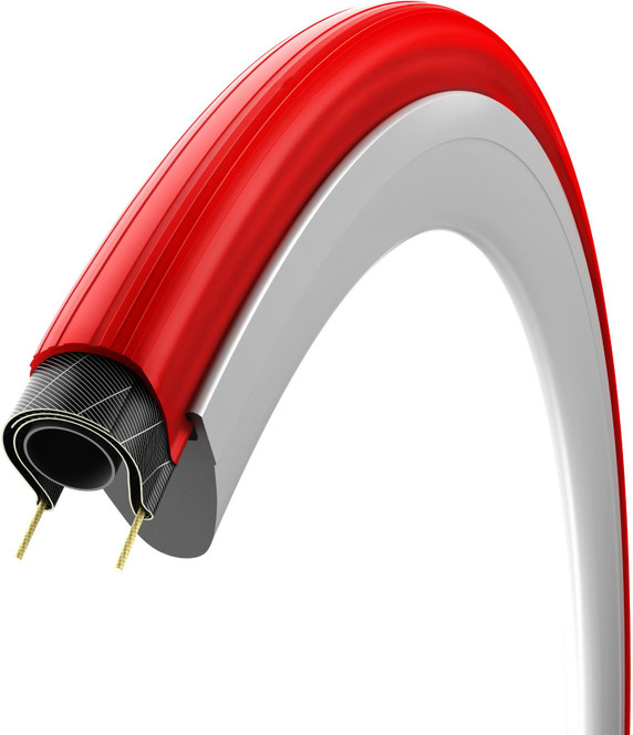 Vittoria Zaffiro Pro 700x23c Folding Home Trainer Tyre Red