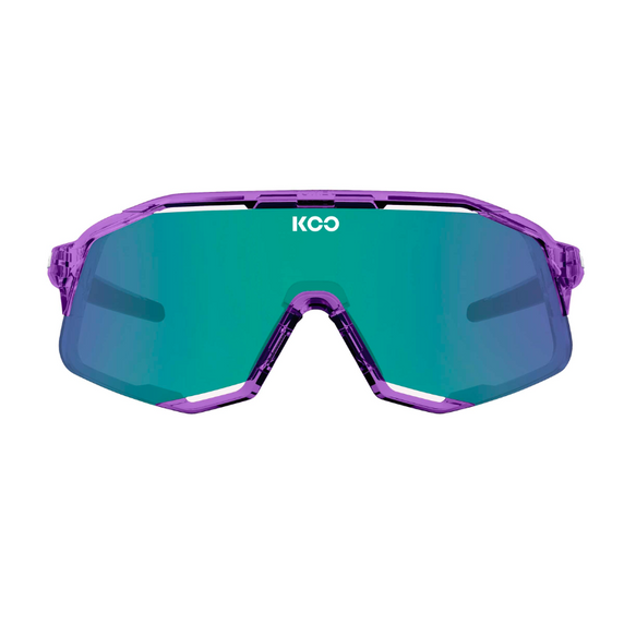 Koo Demos Luce Capsule Collection Violet Glass/Green Sunglasses 