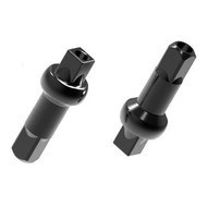 Pillar Square Drive Brass 14G 14.4mm Box 100 Spoke Nipples Black