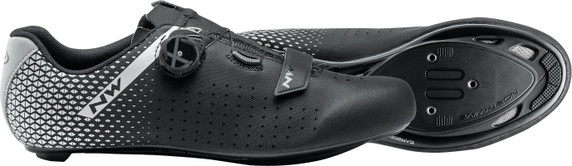 Northwave Core 2 Plus Unisex Road Cycling Shoes Black Silver