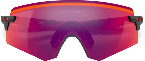 Oakley Encoder Sunglasses Matte Black and Red w/ Prizm Road Lens