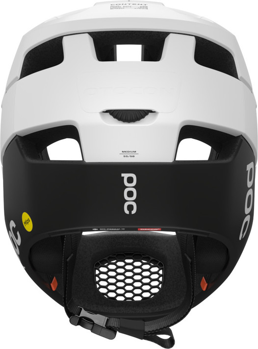 POC Otocon Race MIPS Full Face MTB Helmet White/Black Matte