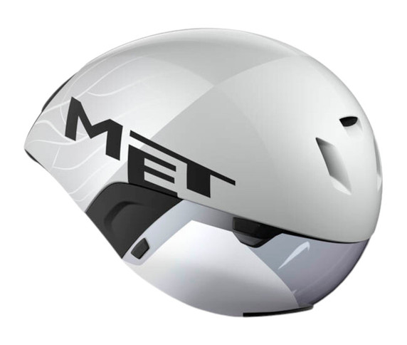 MET Codatronca Triathlon Helmet White/Silver