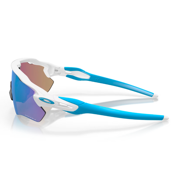 Oakley Radar EV Path Team Colours Prizm Sapphire Iridium Lens Road Sunglasses Polished White