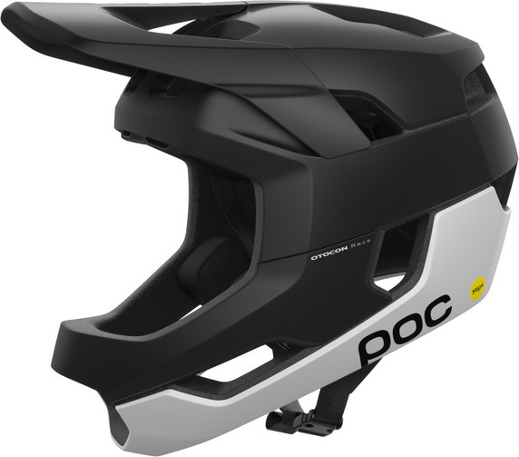 POC Otocon Race MIPS Full Face MTB Helmet Black/White Matte