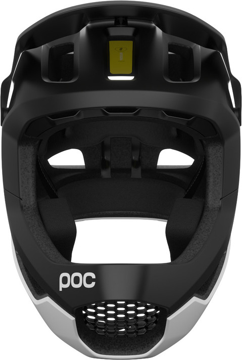 POC Otocon Race MIPS Full Face MTB Helmet Black/White Matte