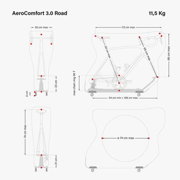 Scicon Aero Comfort 3.0 TSA Road Bicycle Storage Bag