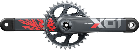 SRAM X01 Eagle DUB X-Sync2 175mm Direct Mount 32T Crankset Oxy Red
