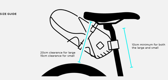 Restrap 8L Dry Bag with Small Saddle Bag Black