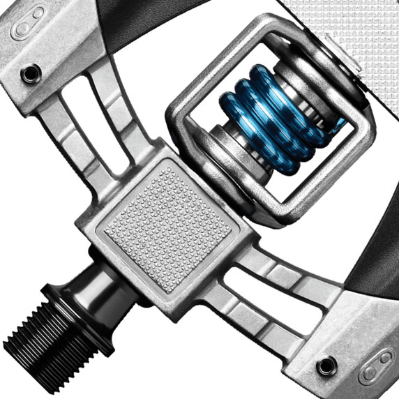 Crank Brothers Mallet 3 MTB Pedals Black/Light Blue Spring