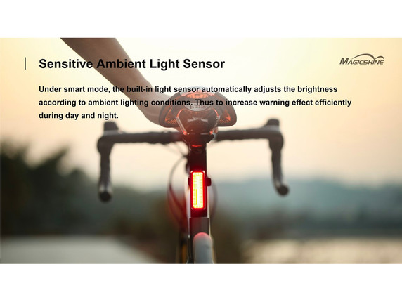 Magic Shine SeeMee 180 Brake & Ambient Sensor 180 Lumen Rear Light Black