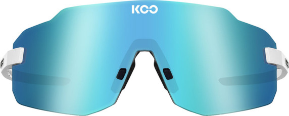 KOO Supernova Sunglasses White (Turquoise Mirror Lens)