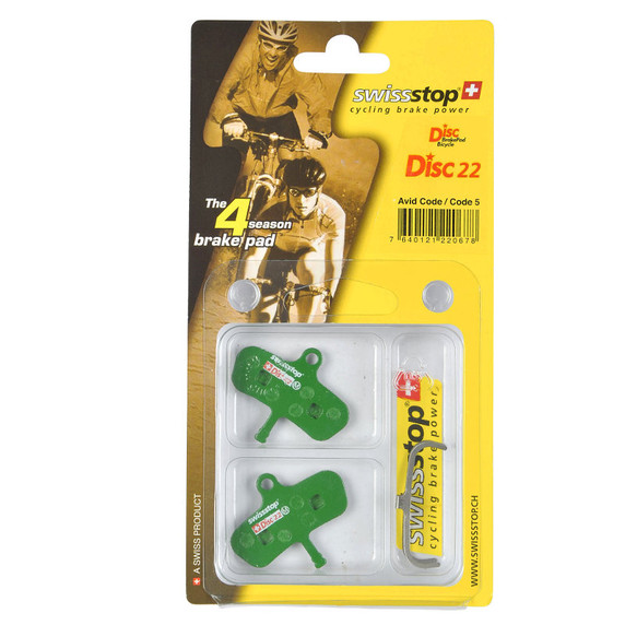 SwissStop Disc 22 Avid Code, Code 5 Organic Brake Pads
