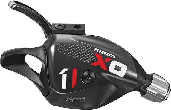 SRAM X01 DH X-Actuation 7 Speed Trigger Shifter with Discrete Clamp Black