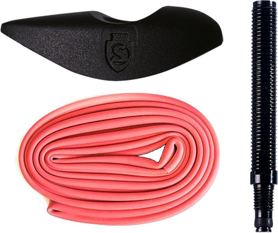 Silca 700x24-30mm 42mm Valve Latex Inner Tube Plus 70mm RVC Extender & Speedshield