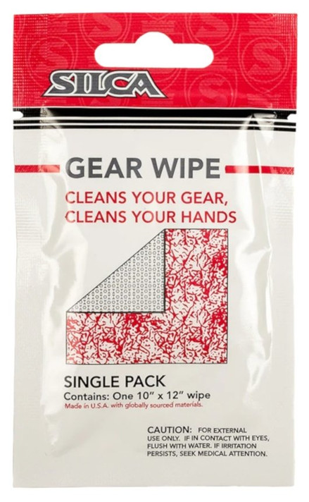 Silca Gear Wipes 10x12" Single Sheet Sachet