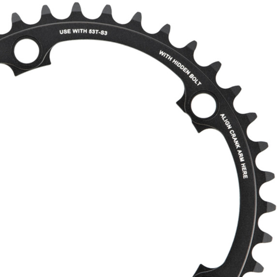 SRAM Red X-Glide Yaw 11S 130BCD Alloy Road Chainring Blast Black 39T