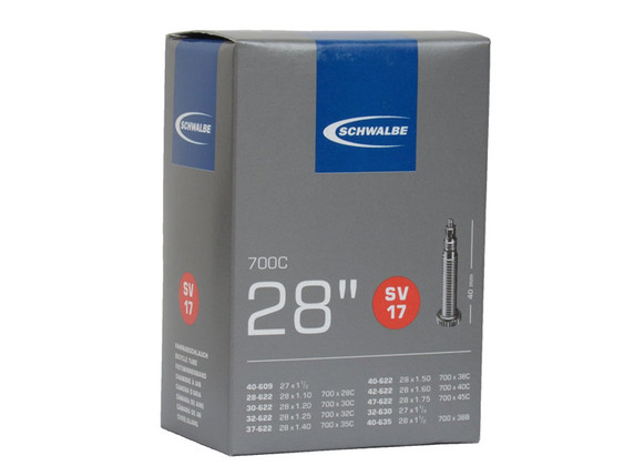 Schwalbe SV17 60mm Presta Tube 700x28-45mm