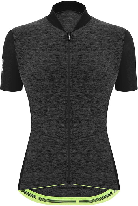 Santini SMS Colore Puro Womens SS Jersey Black