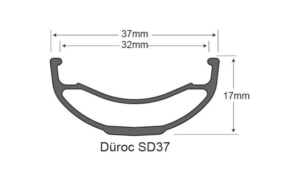 Sunringle Duroc SD37 PRO DH 27.5" Rear Wheel
