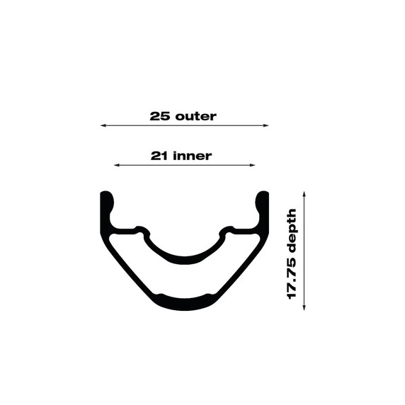 WTB KOM Light i21 TCS 2.0 28H 29in Rim Black