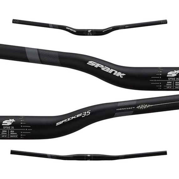Spank Spike 35 Vibrocore 25mm Rise Handlebars Black