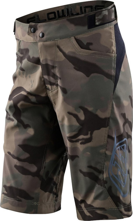 Troy Lee Designs Flowline Youth MTB Shorts Shell Spray Camo Army
