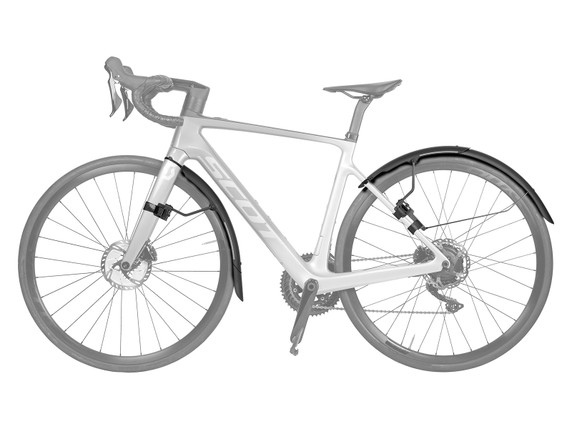 Topeak Tetrafender R1 & R2 Black Road Mudguard Set