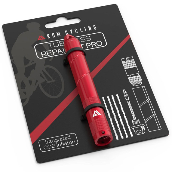 KOM Cycling Tyre Repair Tool Pro Red