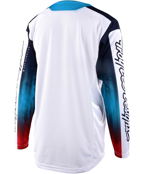 Troy Lee Designs Sprint Youth MTB LS Jersey Jet Fuel White