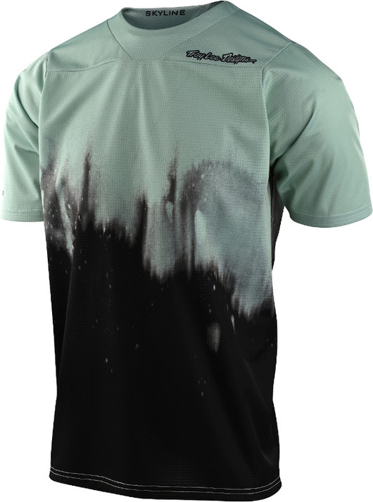 Troy Lee Designs Skyline Short Sleeve Youth MTB Jersey Diffuze Smoke Green/Black 2021