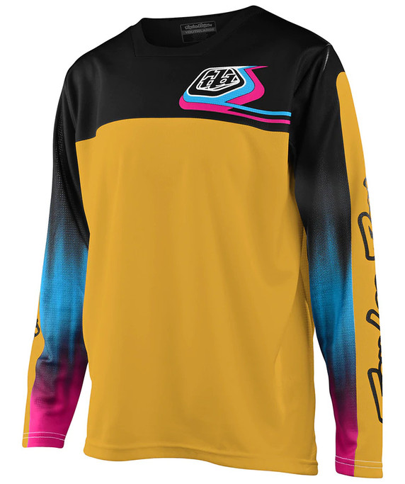 Troy Lee Designs Sprint Youth MTB LS Jersey Jet Fuel Golden