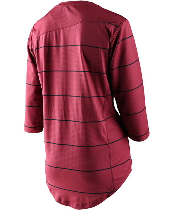 Troy Lee Designs Mischief Womens MTB 3/4 Sleeve Jersey Jersey Pinstripe Elderberry