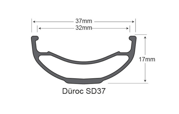 Sunringle Duroc SD37 PRO 27.5" Front Wheel
