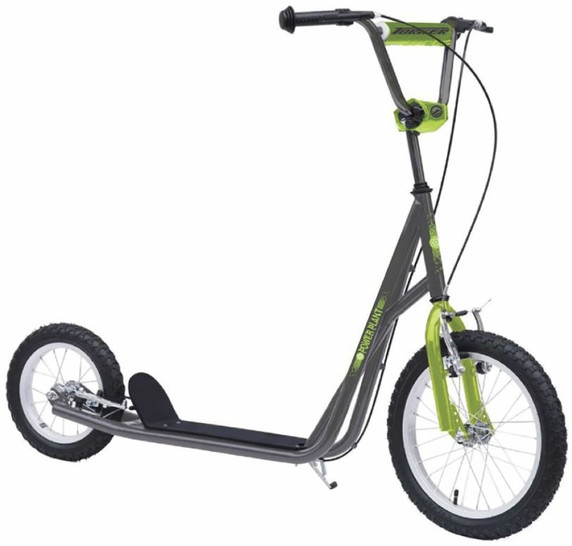 Torker Power Plant 16"/12" Scooter Grey/Neon Green