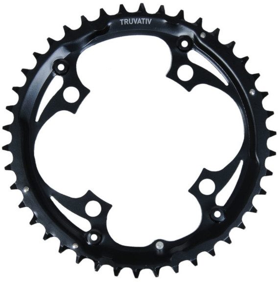 Truvativ 104BCD 42T 4-Bolt Steel MTB Chainring Black