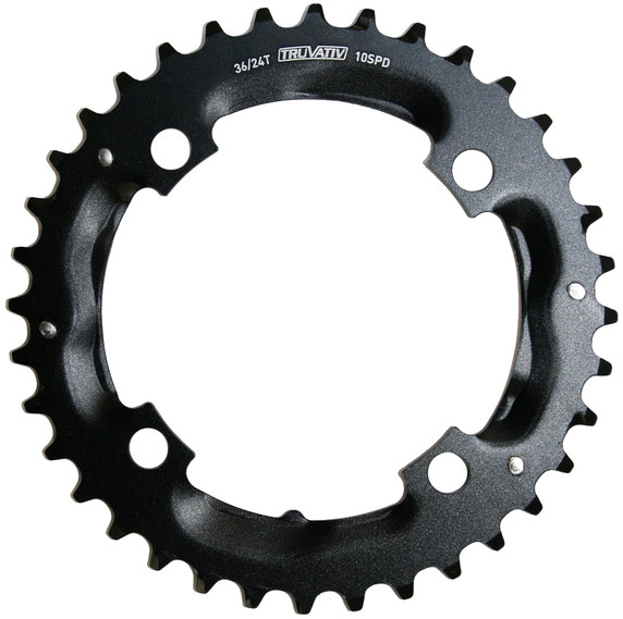 Truvativ 104BCD 36T 4 Bolt S1 2x10sp Alloy MTB Chainring Blast Black