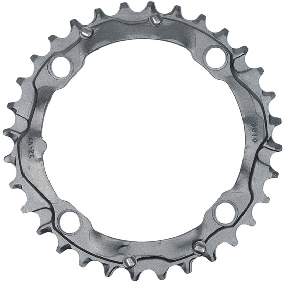 Truvativ V7 104BCD 32T 4-Bolt Alloy MTB Chainring Tungsten Grey