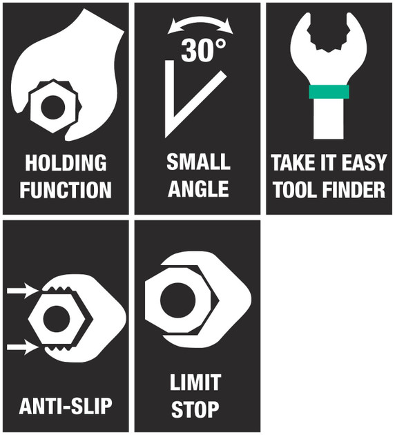 Wera 6000 Joker 15mm Ratchet Combination Wrench