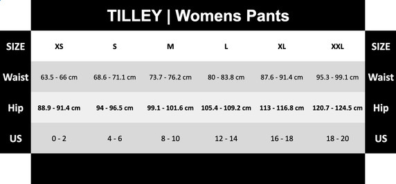Tilley Womens Trek Leggings Black