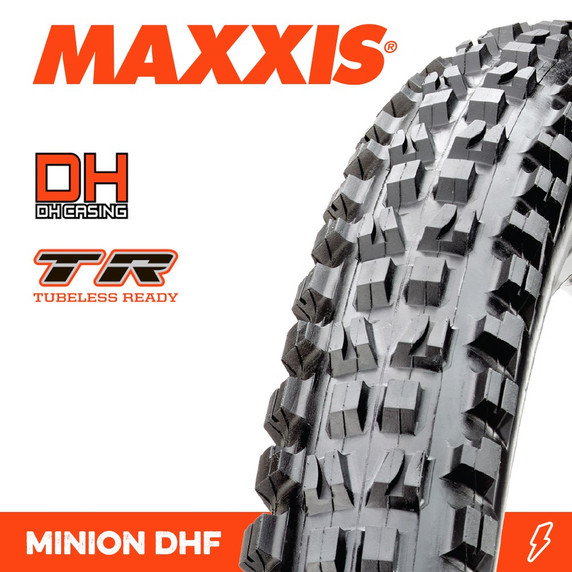 Maxxis Minion DHF WT Bikepark DH TR Wire 60x2 TPI MTB Tyre 29 x 2.5