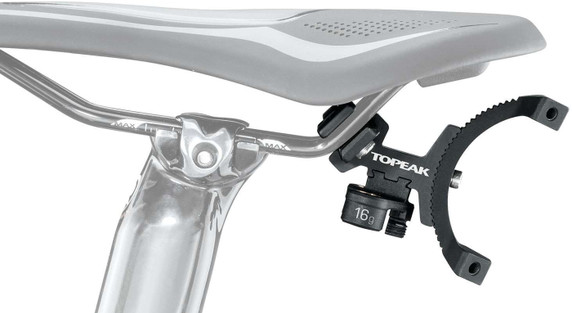 Topeak Tri-Backup Elite Co2 Bottle Cage Angled Saddle Rail Mount