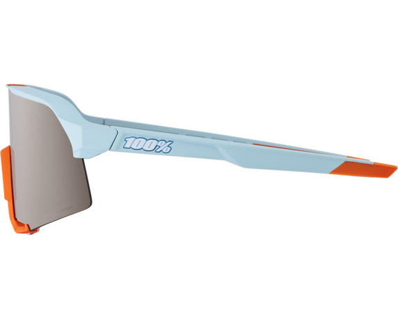 100% S3 Sunglasses Soft Tact Two Tone (HiPER Silver Mirror Lens)