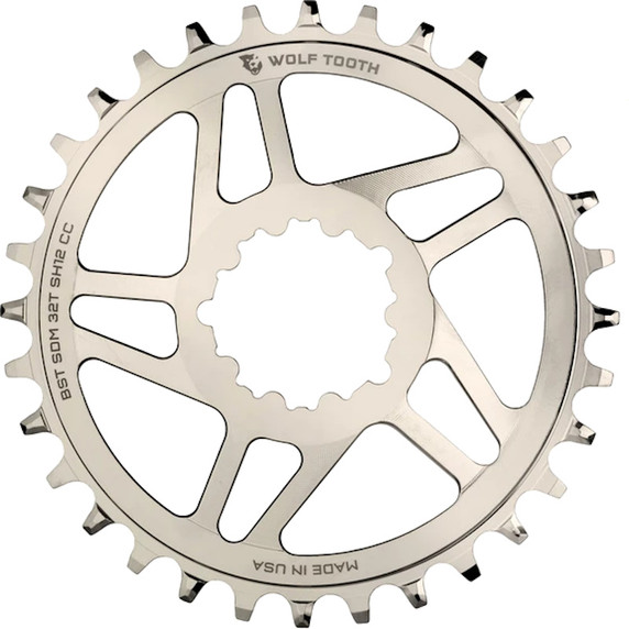 Wolf Tooth SRAM DirectMount Boost Nickel Plated Chainring 32T