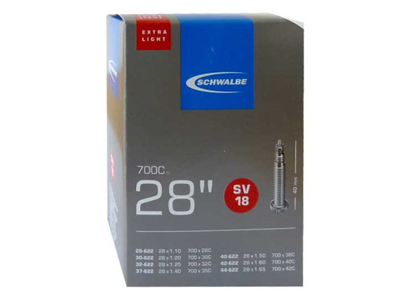 Schwalbe SV18 40mm Presta Extralite Tube 700x28-42mm
