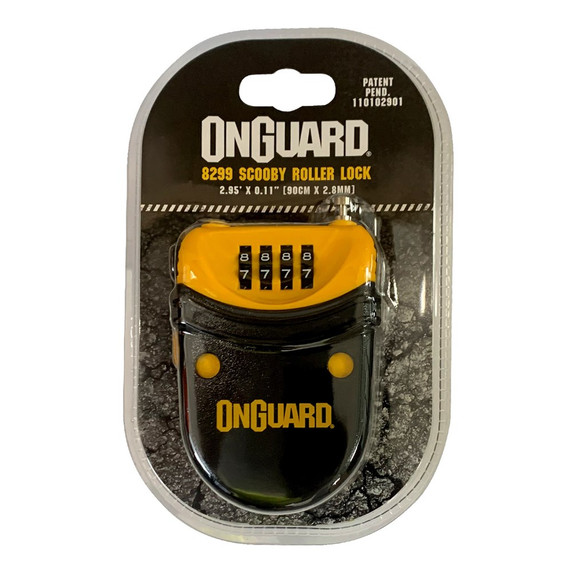 OnGuard Scooby Roller 4-Digit Retractable Combo Scooter Lock